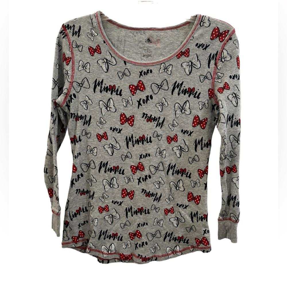 Disney store Minnie mouse long sleeve thermal top size M EUC